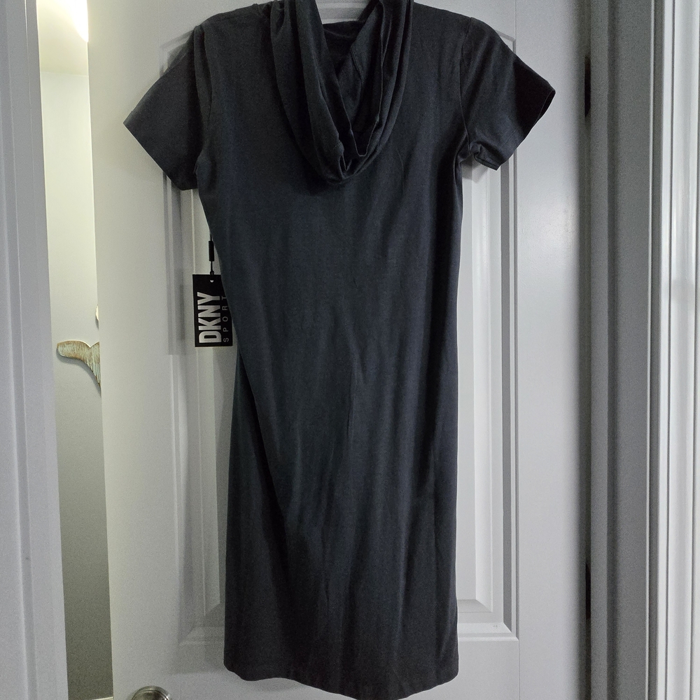 DKNY Charcoal Gray Midi Dress - Picture 2 of 4